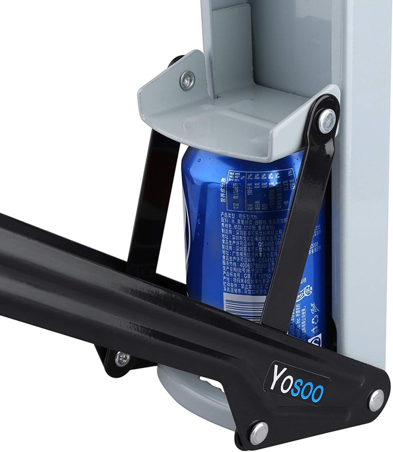 Keenso Wall Mounted Can Crusher, Heavy Duty 16oz Aluminum Can Smasher with Bottle Opener, Metal Recycling Tool